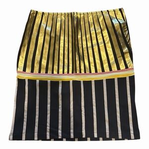 Custo Barcelona Vintage Y2K Multi Colored A-line Pencil Skirt Size 2 Stripe